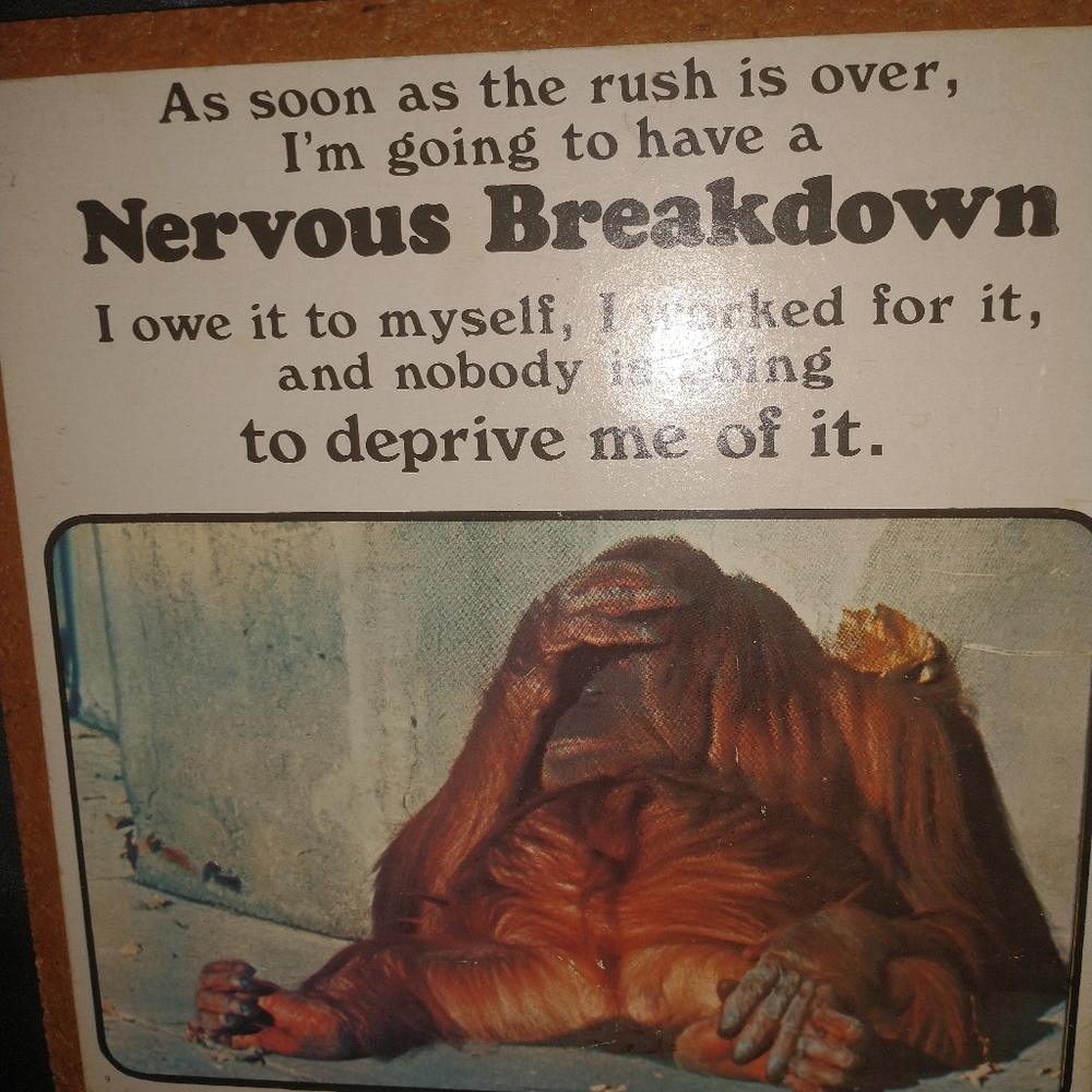 1977 Nervous Breakdown  sign USA.